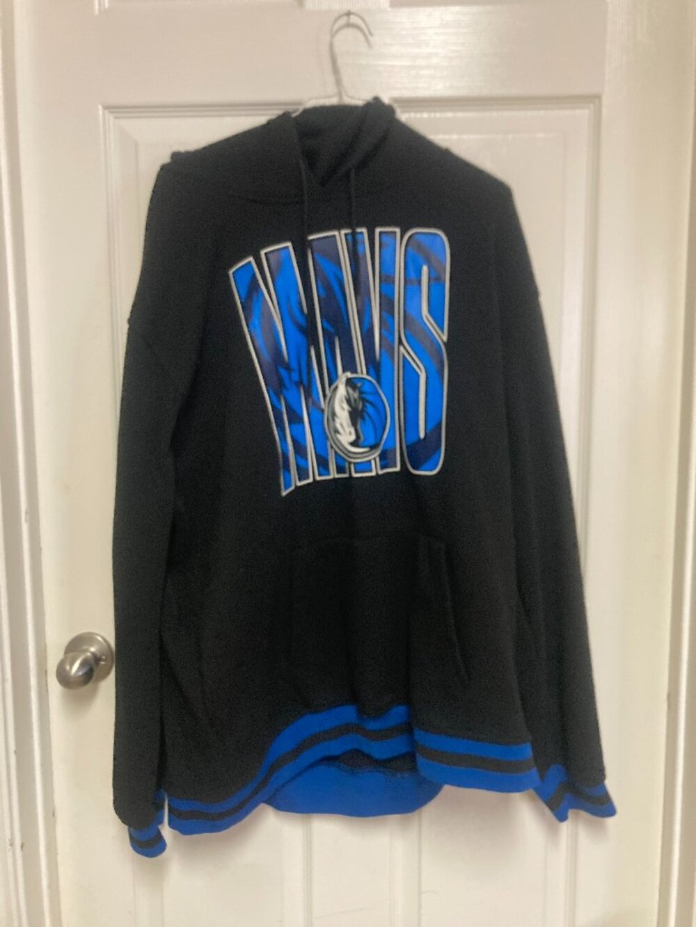 NBA Dallas Mavericks Black Blue Hoodie size 2XL Men's
